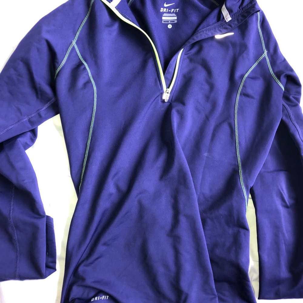 Purple/ yellow quarter zip Nike